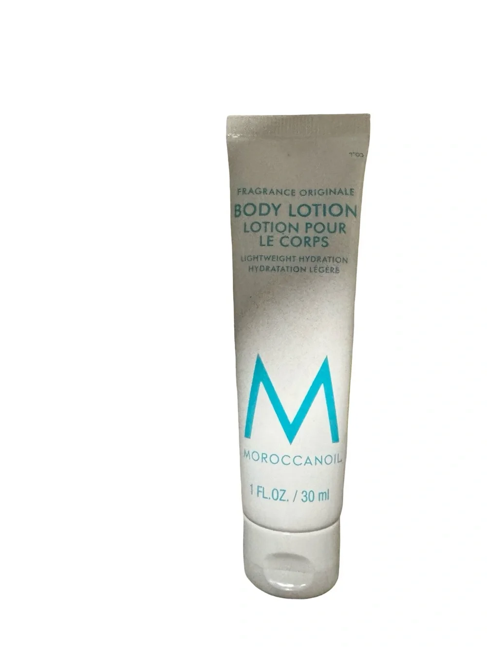 Moroccanoil White & Teal Body Lotion Travel Tube